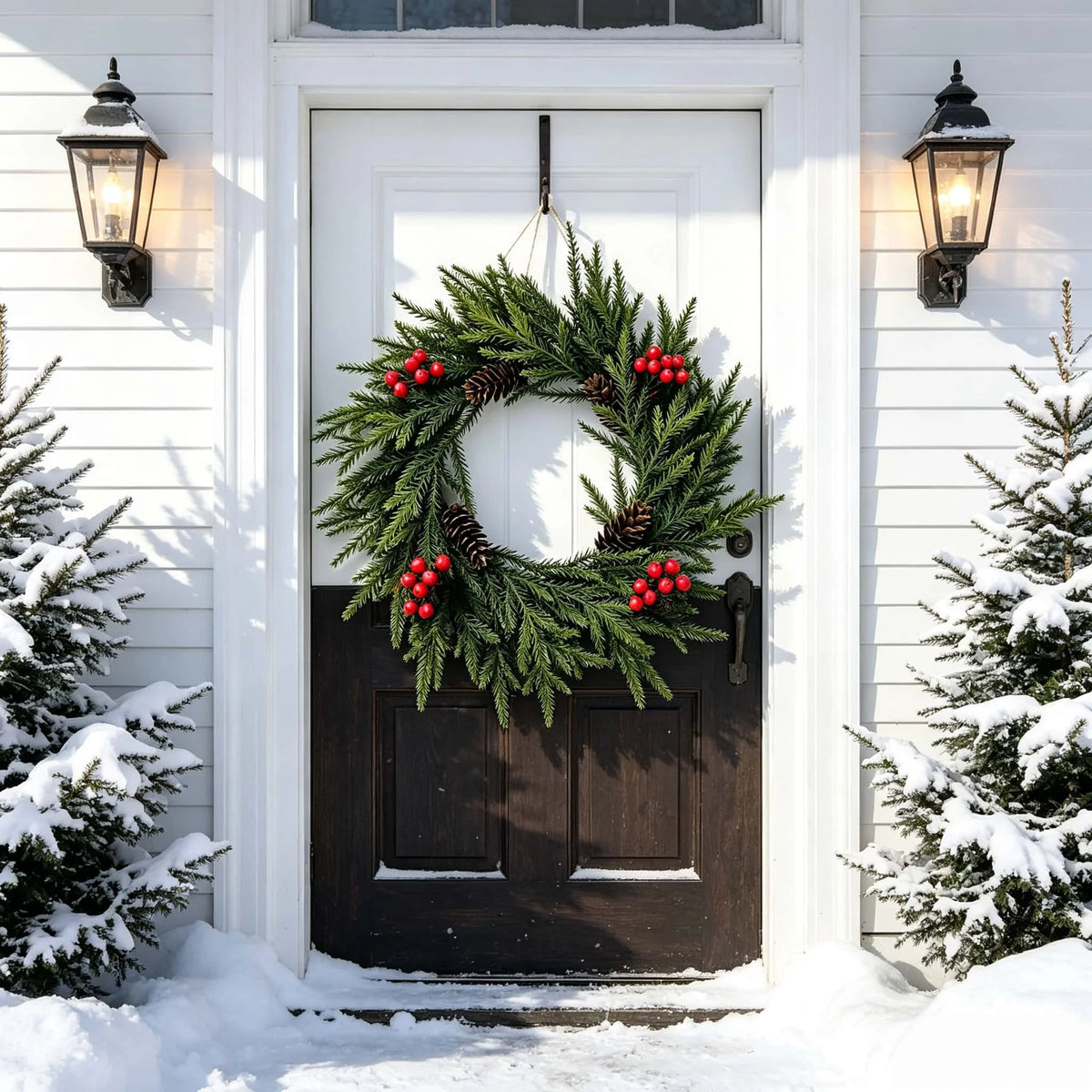 Pinecone & Berry Christmas Wreath — 40 cm