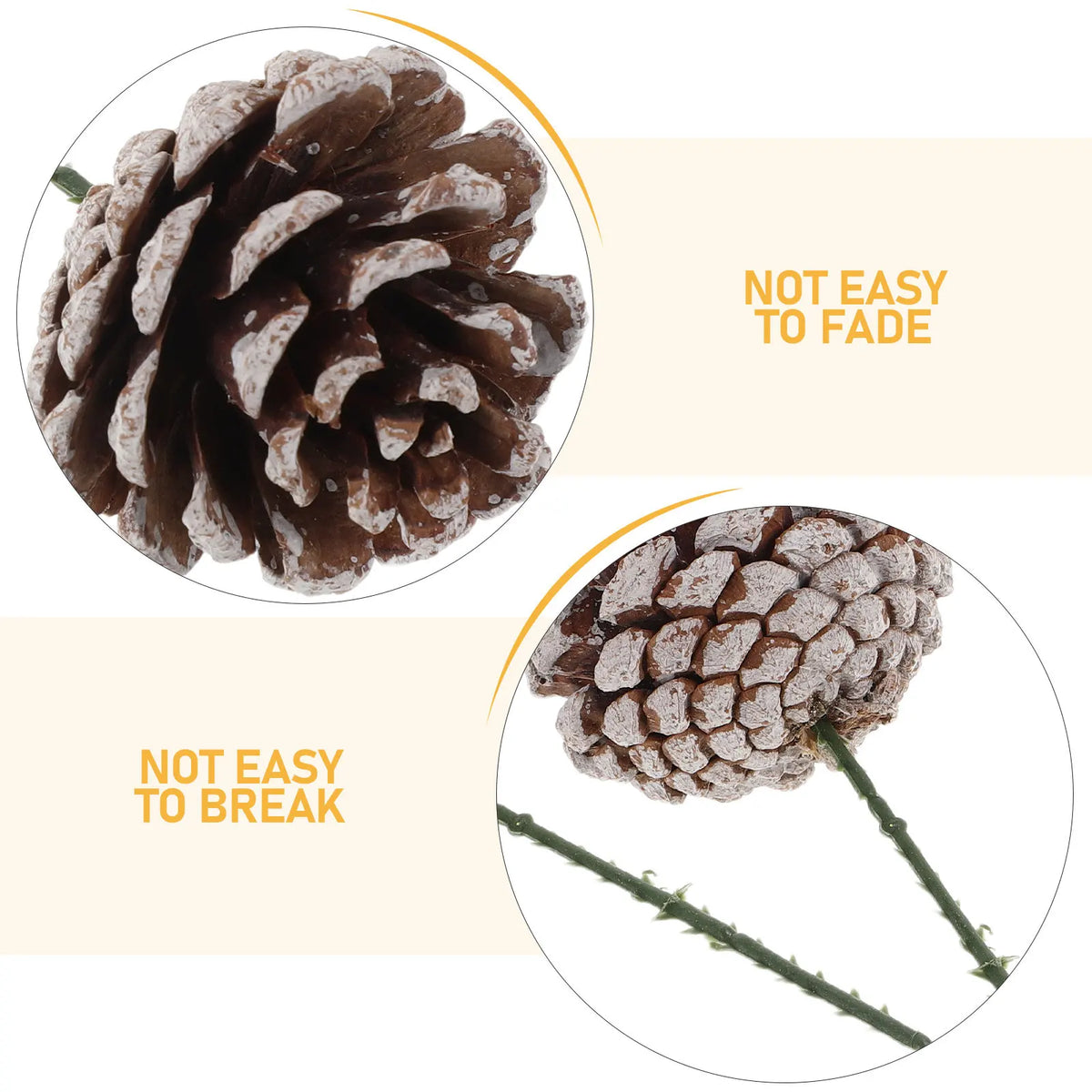 Pinecone Craft Picks — Set of 30