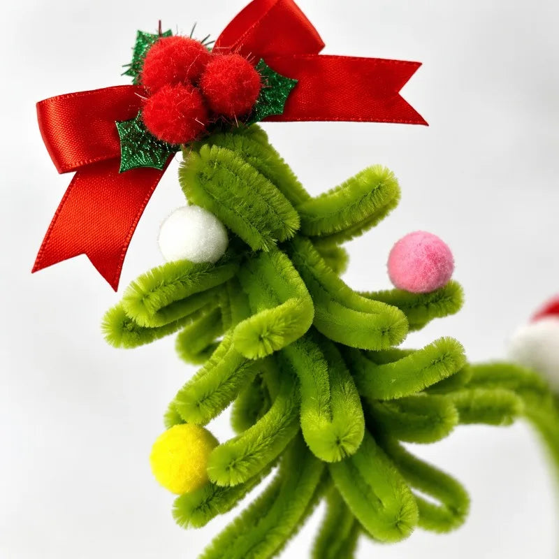 Christmas Tree Pom-Pom Headband