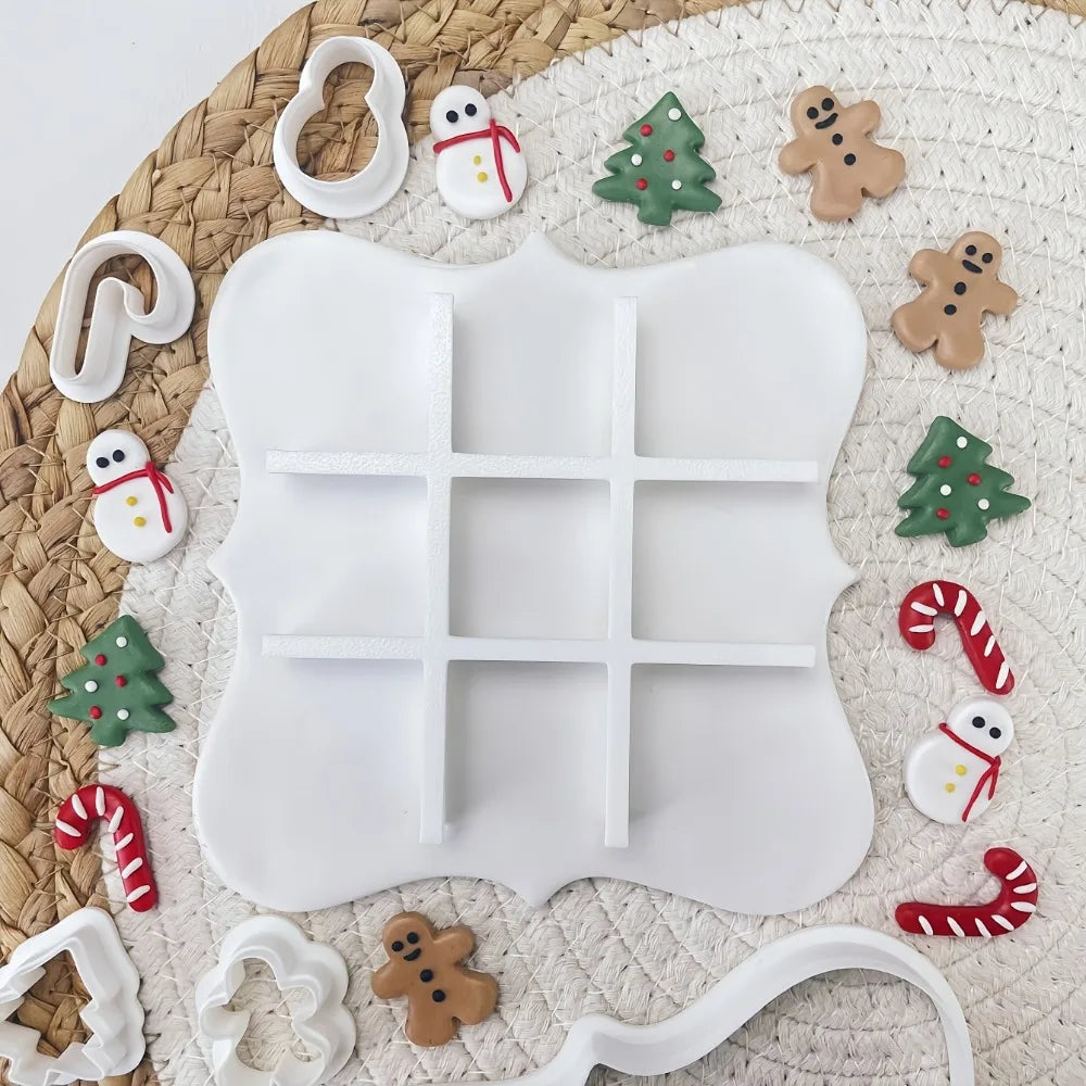 Christmas Tic-Tac-Toe Cookie Cutters — Set of 6