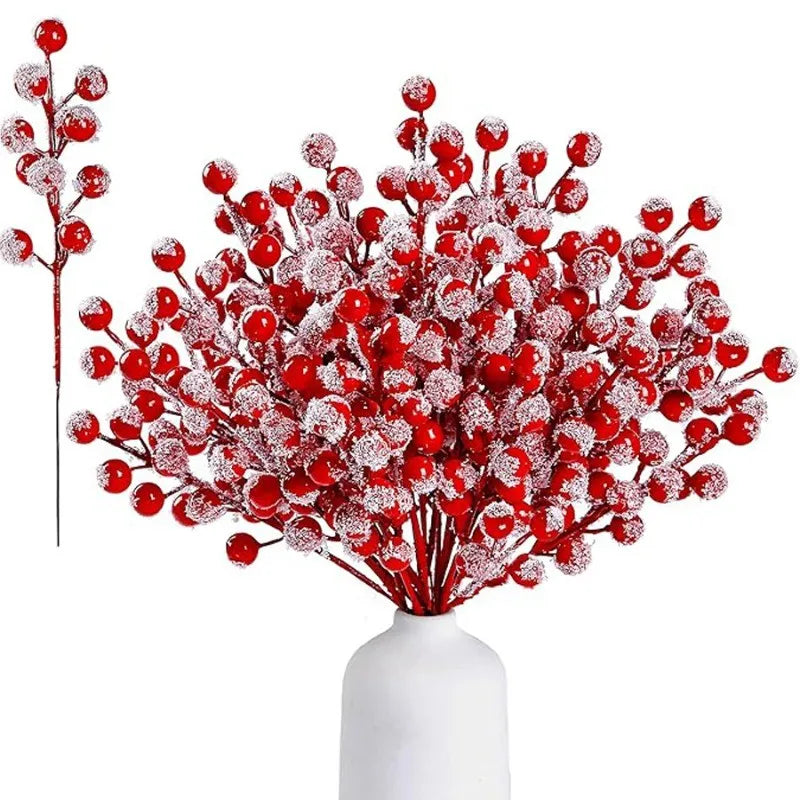 Snowy Pine and Berry Decorative Picks