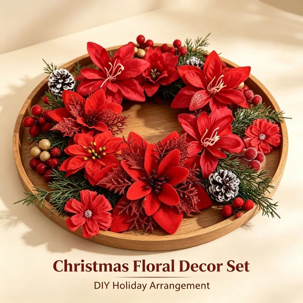 Christmas Floral Craft Pick Assortments