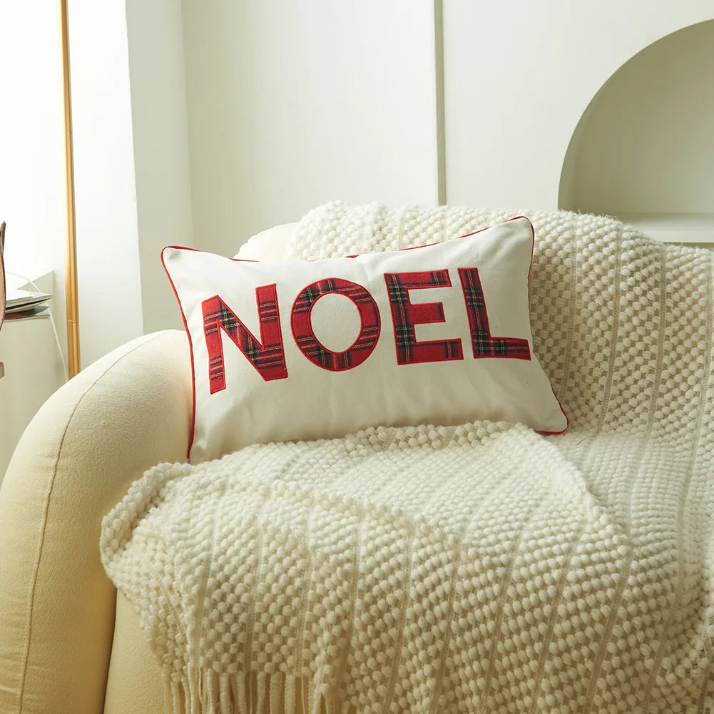 Christmas Plaid Pillow Cover