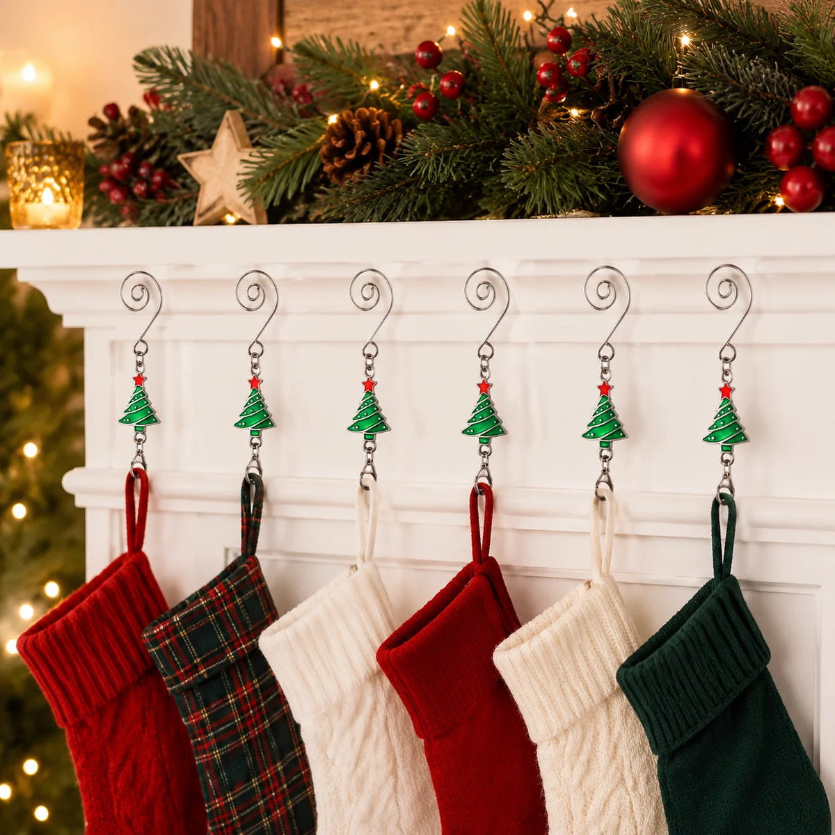 Christmas Tree Ornament Hooks — Set of 12