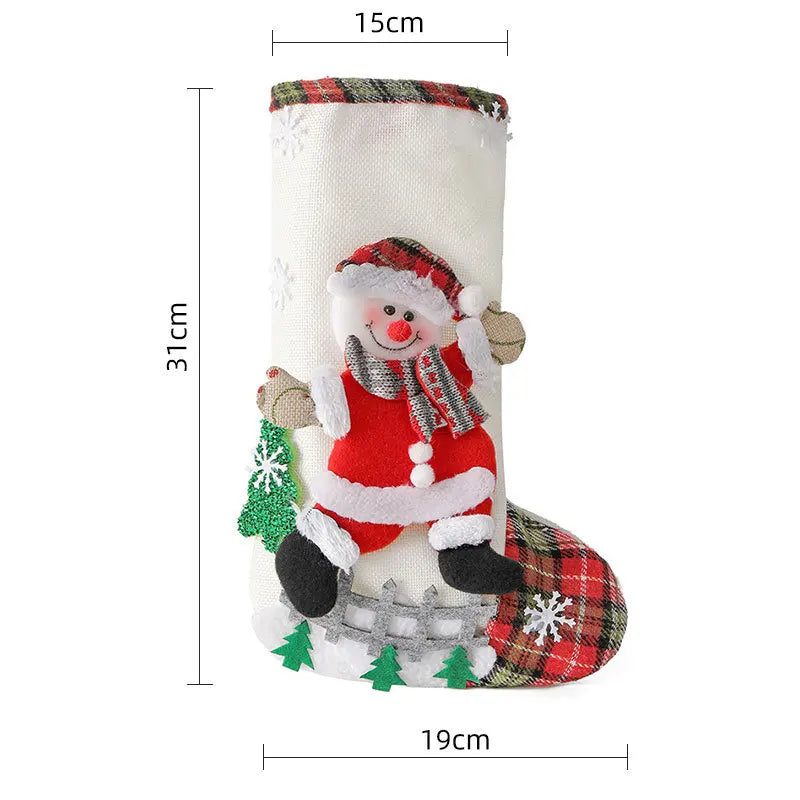 Drawstring Christmas Stocking Gift Bag