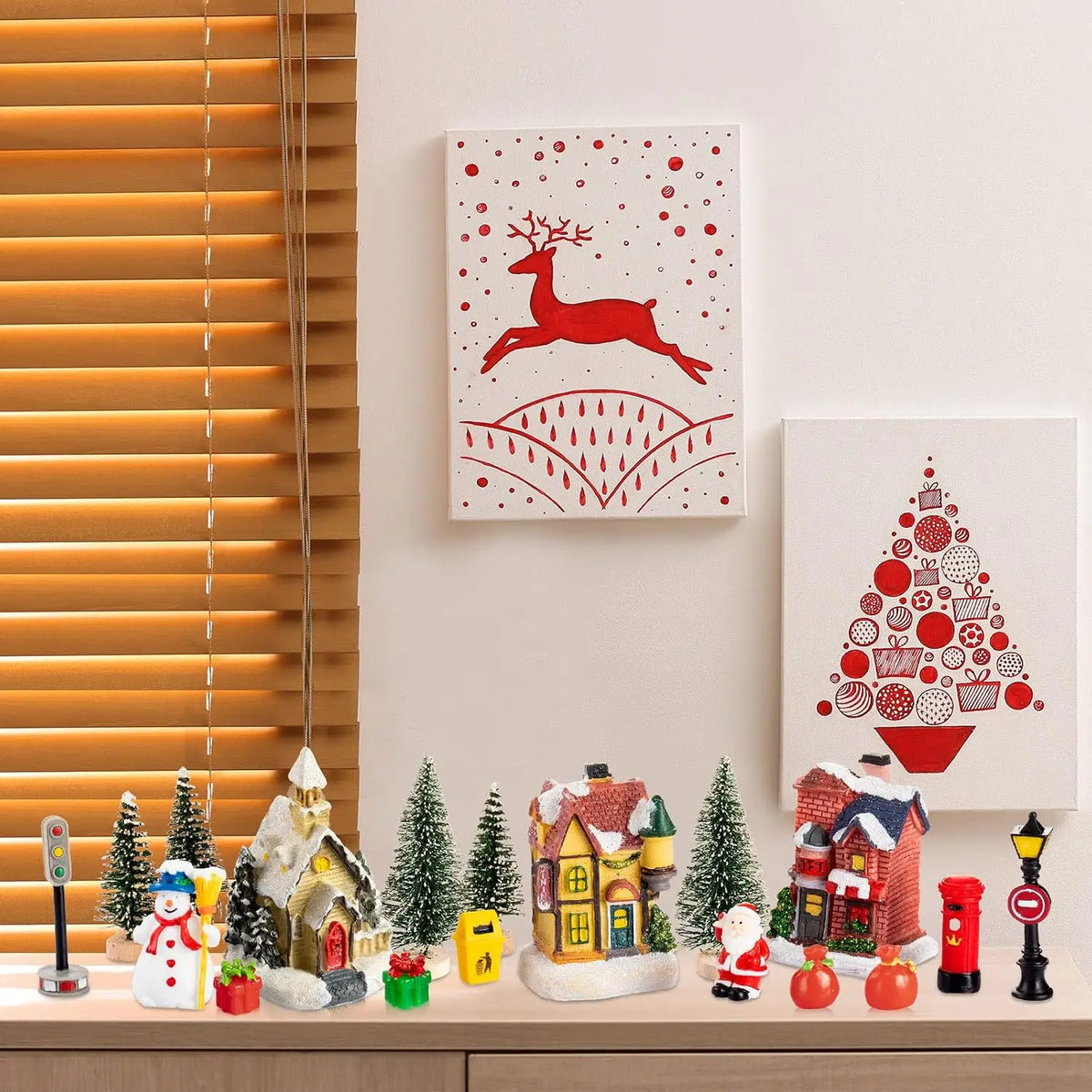 Christmas Village House Figurines
