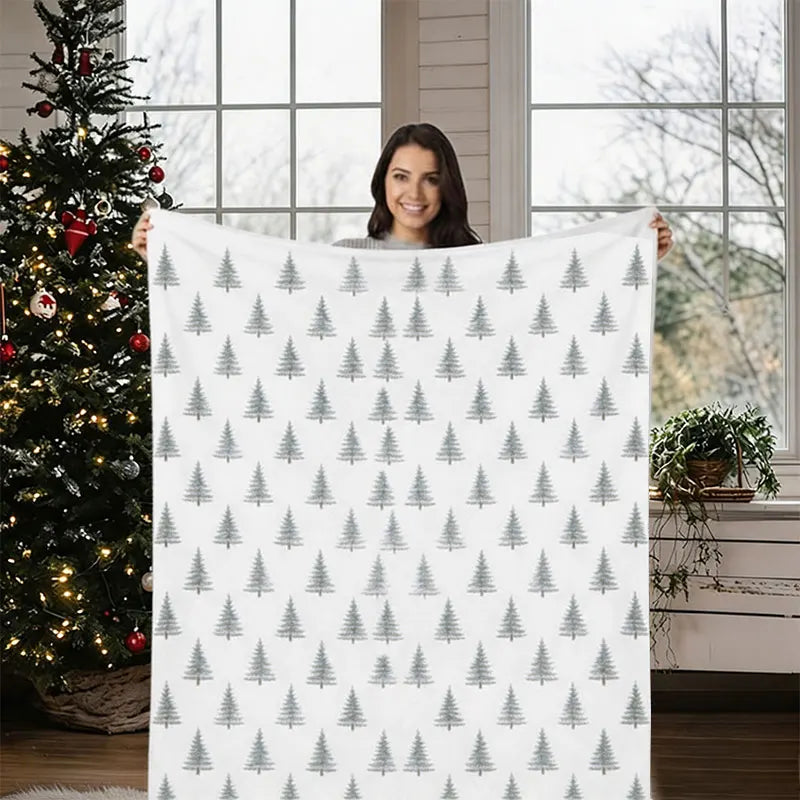 Christmas Tree Fleece Throw