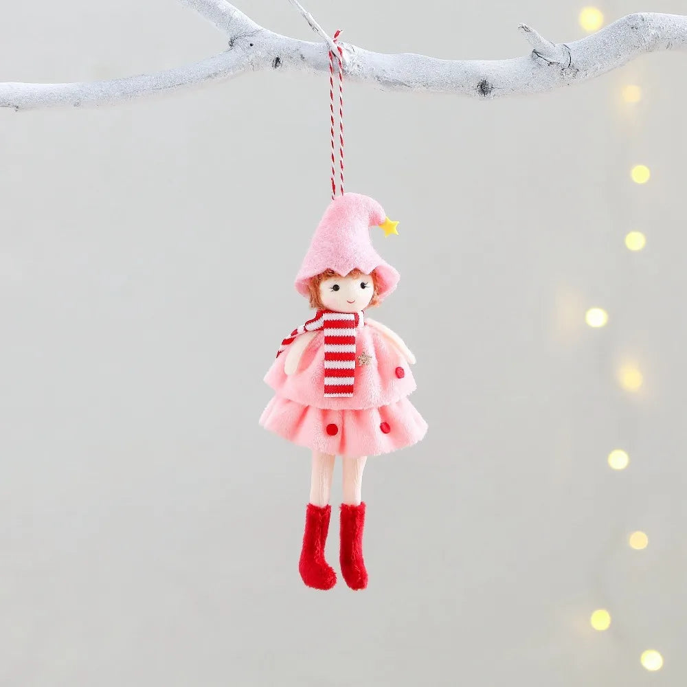 Tiered-Skirt Angel Ornaments — Set of 3