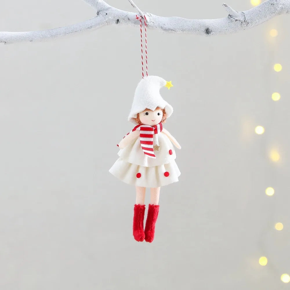 Tiered-Skirt Angel Ornaments — Set of 3
