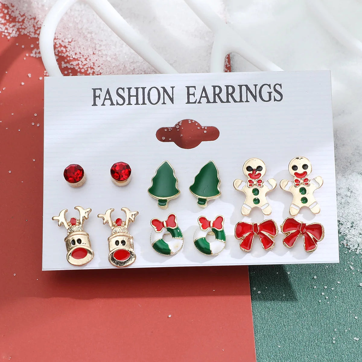 Christmas Earring Sets — Six Pairs