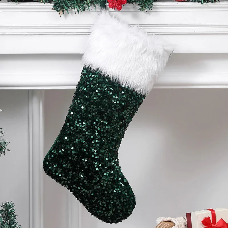 Flip-Sequin Christmas Stockings