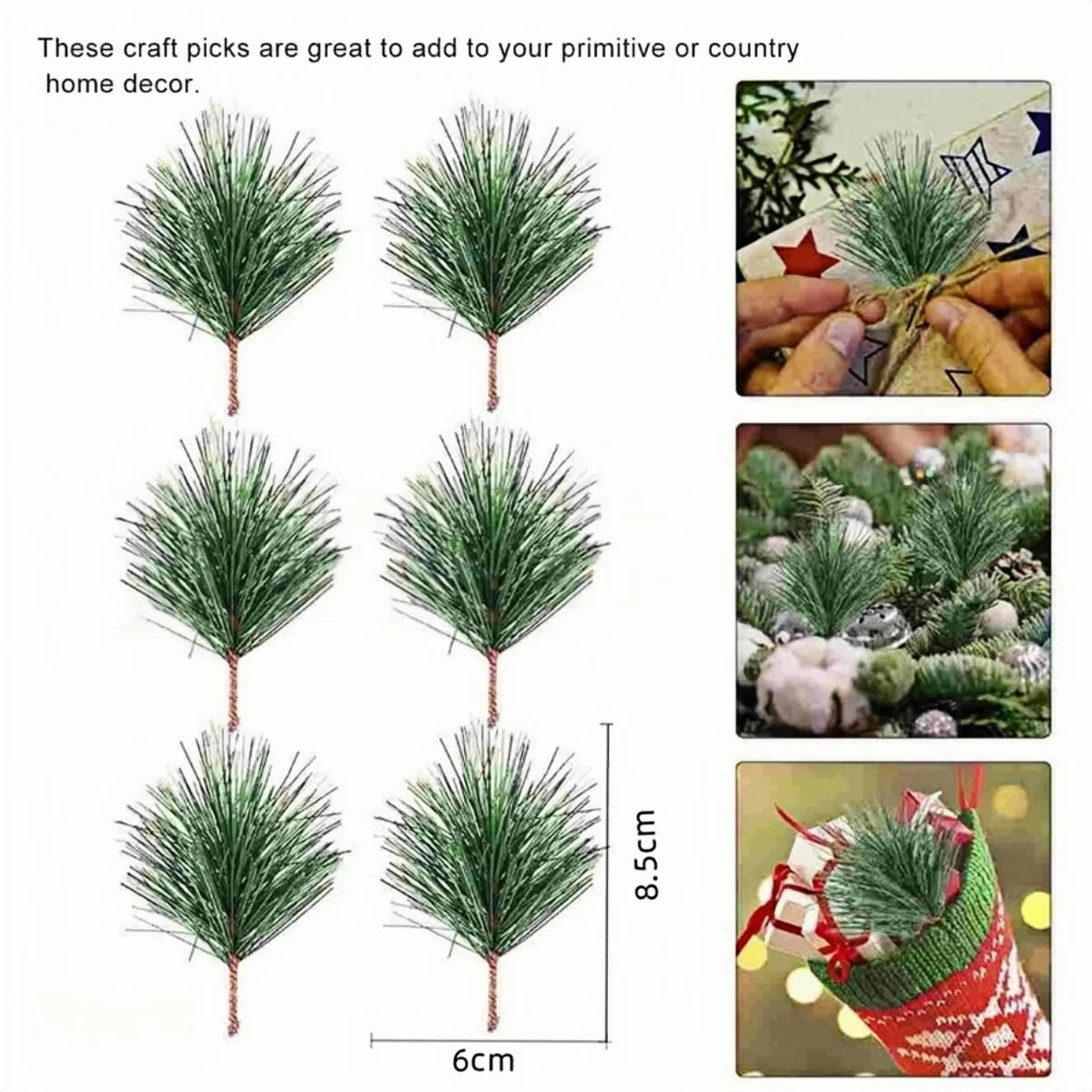 Mini Pine Needle Craft Picks