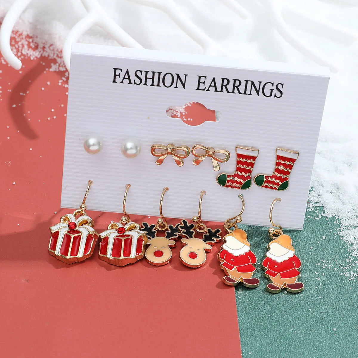 Christmas Earring Sets — Six Pairs