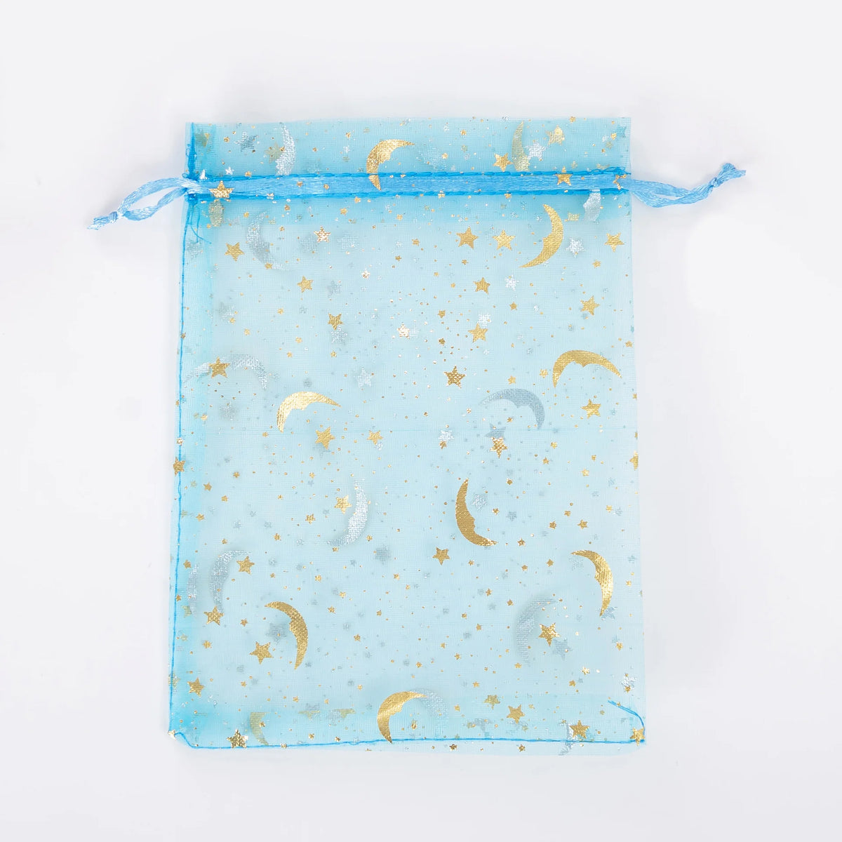 Blue Moon & Star Organza Gift Bags — Pack of 50
