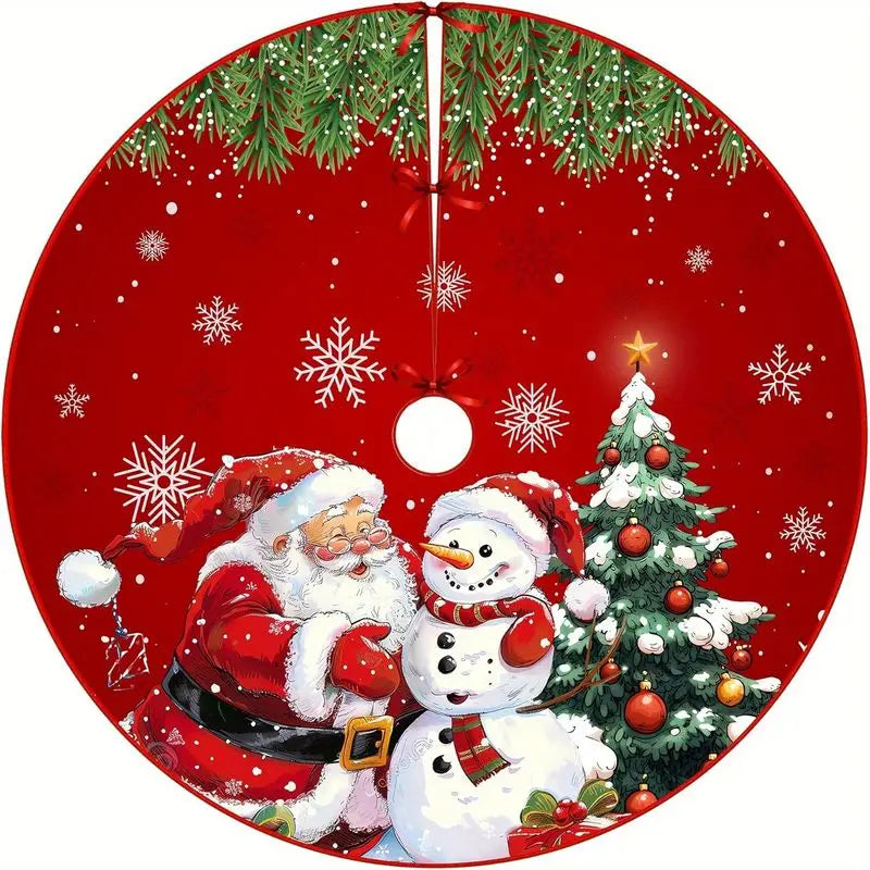 Starburst Border Christmas Tree Skirt
