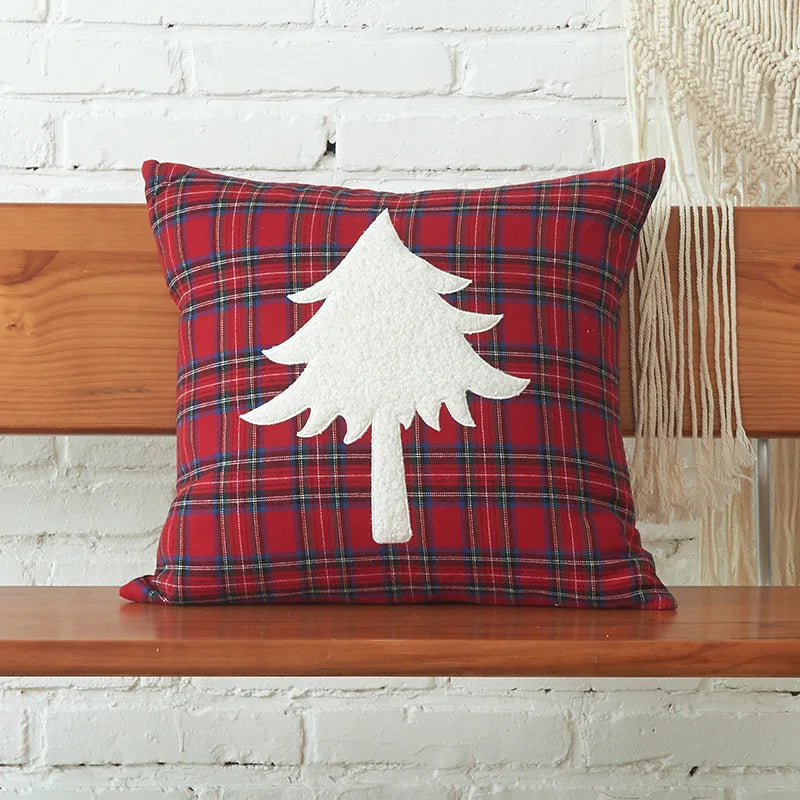 Christmas Plaid Pillow Cover