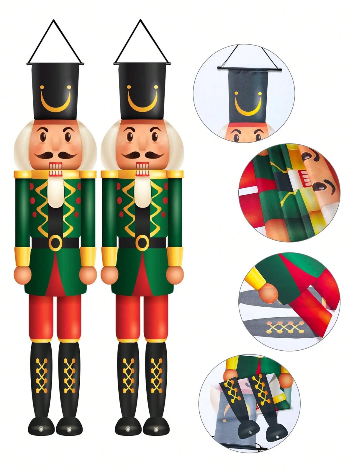 Nutcracker Christmas Porch Banner