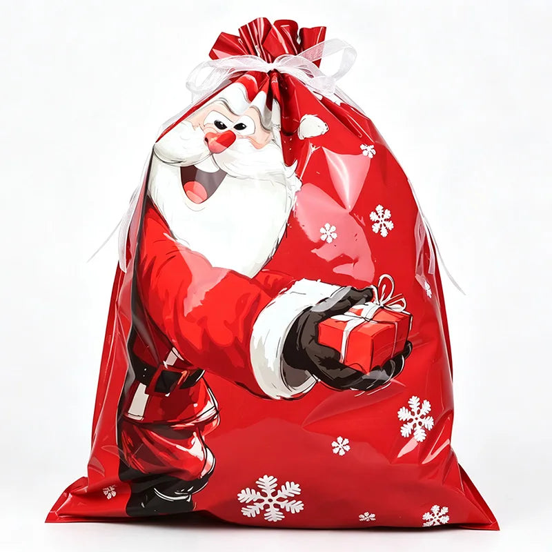 Christmas Drawstring Gift Bags — Pack of 20