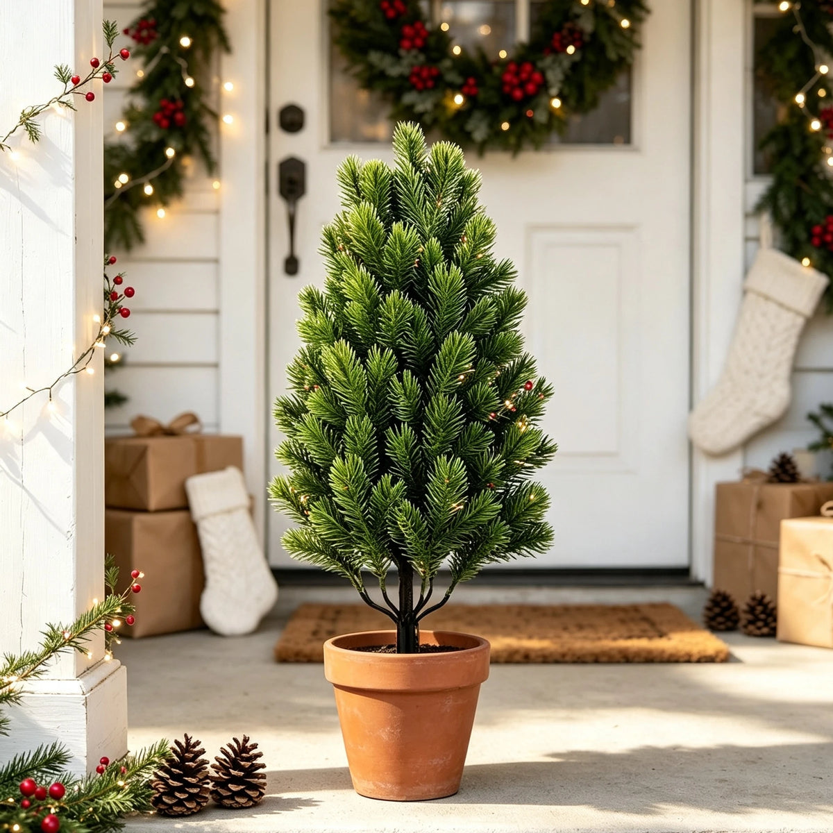 Artificial Christmas Pine Greenery