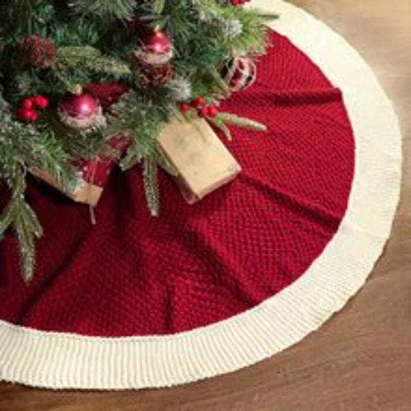 Knitted Christmas Tree Skirt — 18 in
