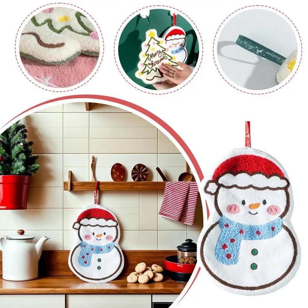 Christmas Character Fleece Hand Towel