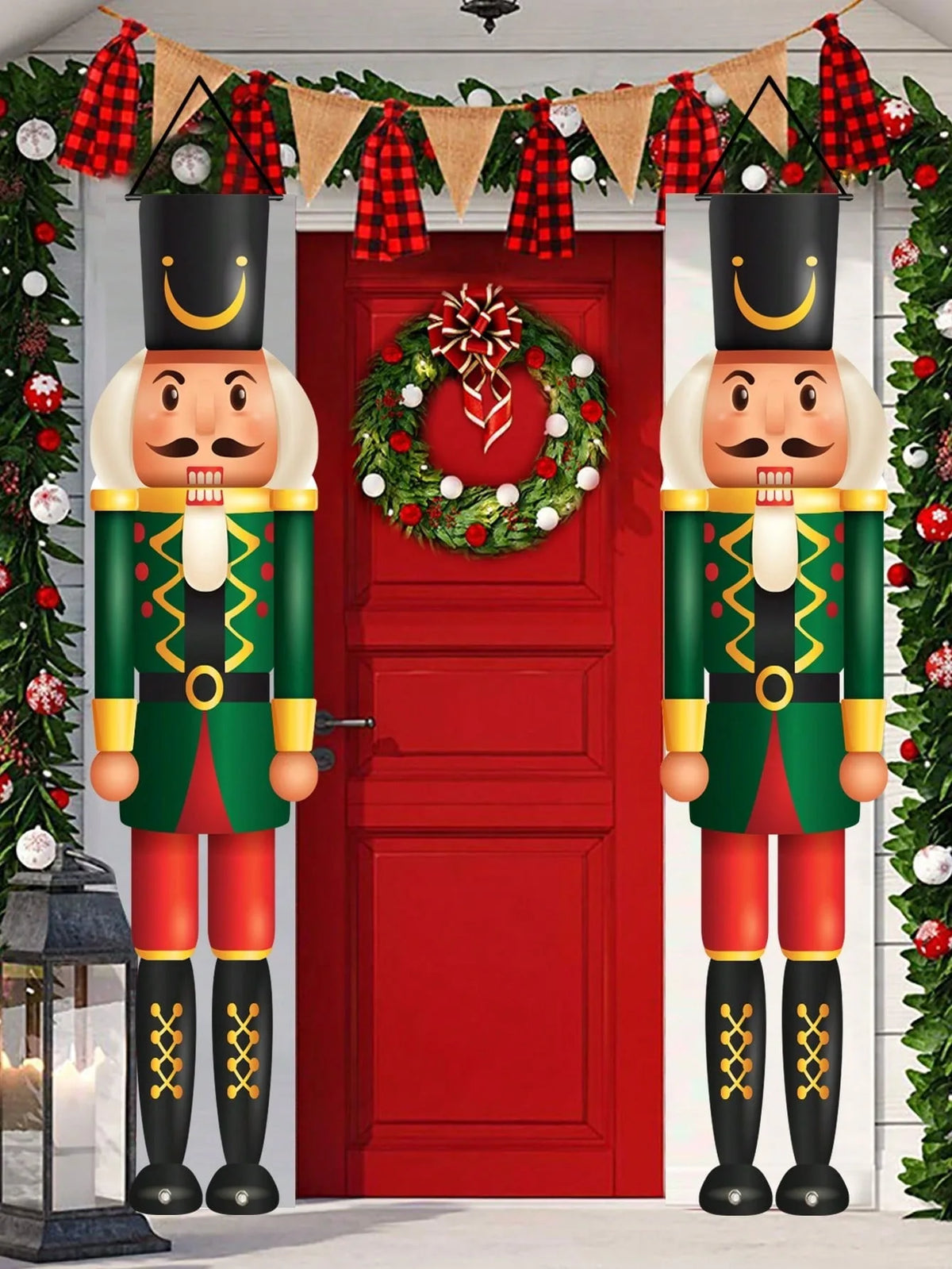 Nutcracker Christmas Porch Banner
