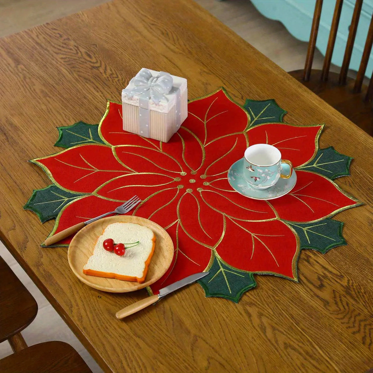 Felt Snowflake Christmas Table Mat — 40 cm