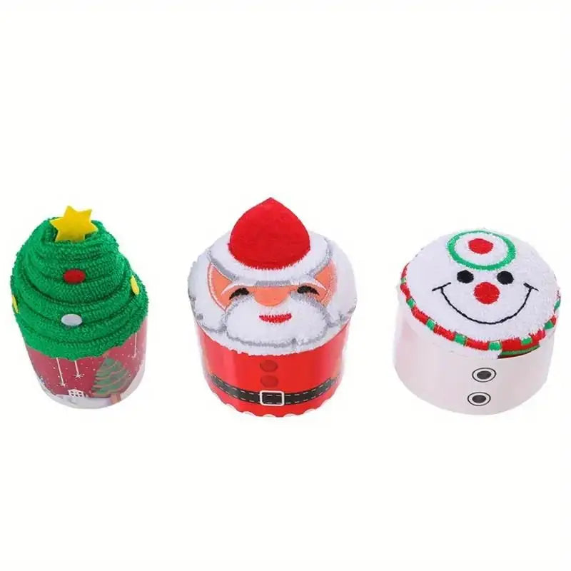 Christmas Character Hand Towels — Set of 3
