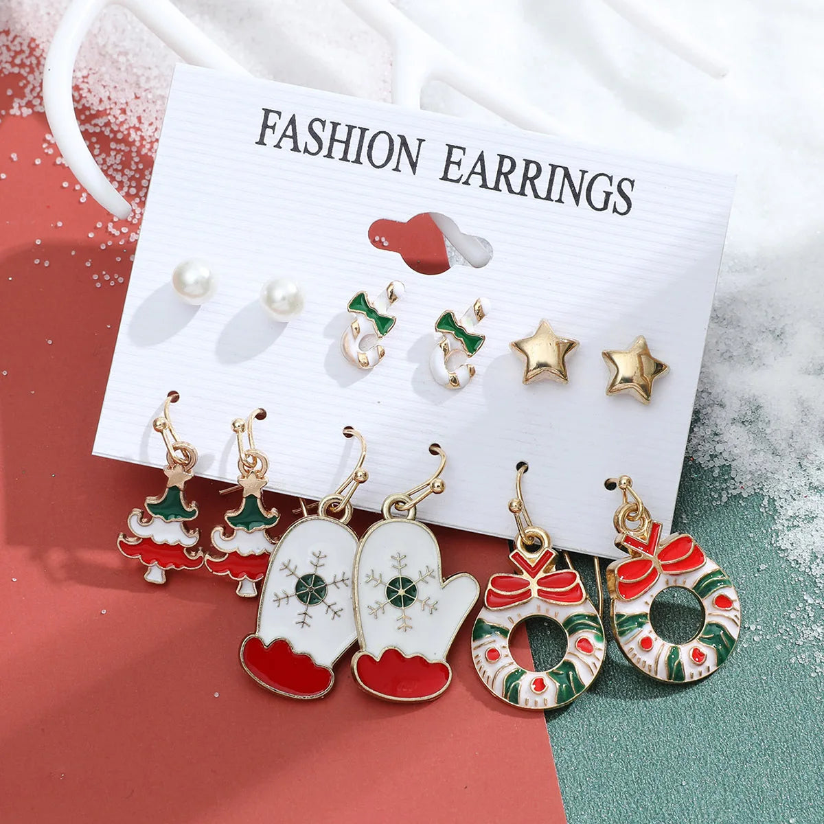 Christmas Earring Sets — Six Pairs