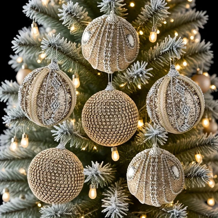 Beaded Christmas Baubles