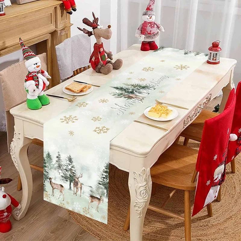 Merry Christmas Patterned Table Runner