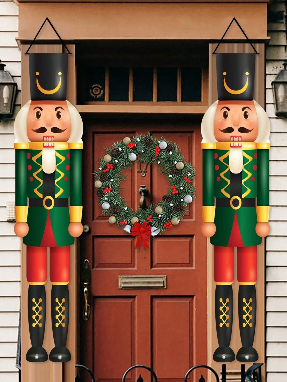 Nutcracker Christmas Porch Banner