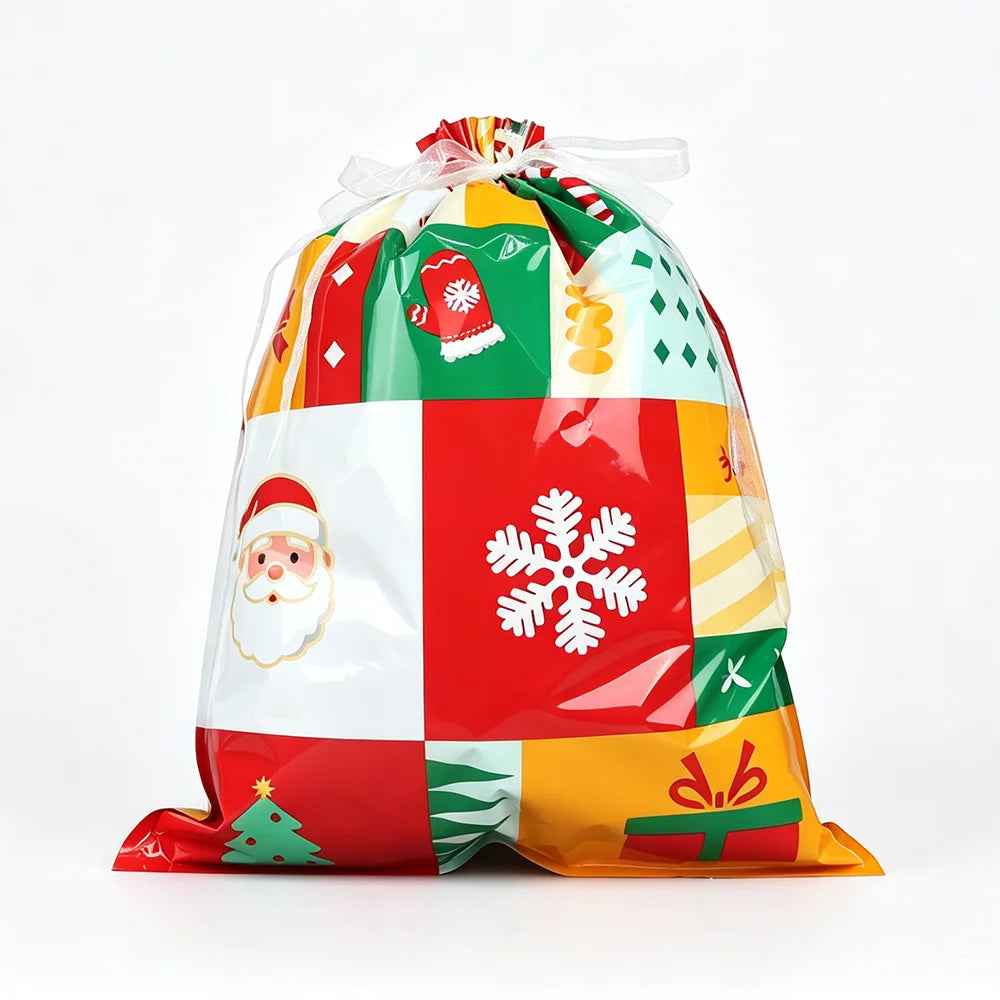 Christmas Drawstring Gift Bags — Pack of 20