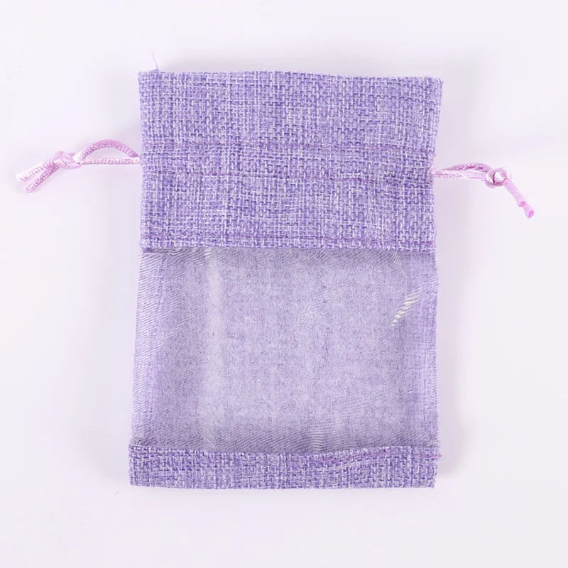 Windowed Drawstring Gift Bags
