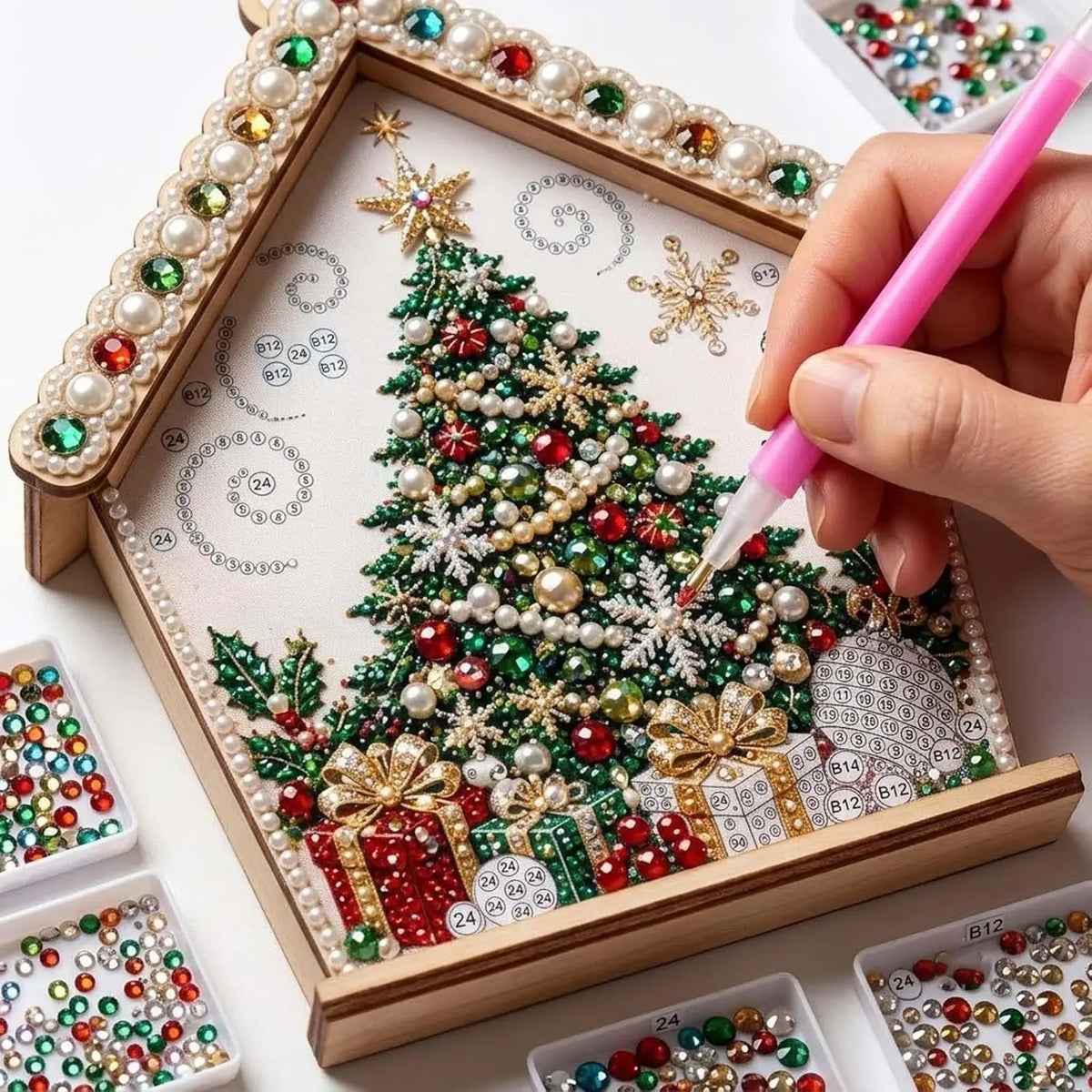 Pearl Art Christmas Ornament Kit