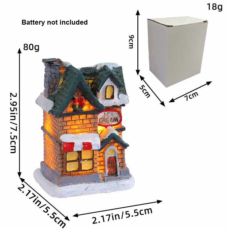 Christmas Village House Figurines