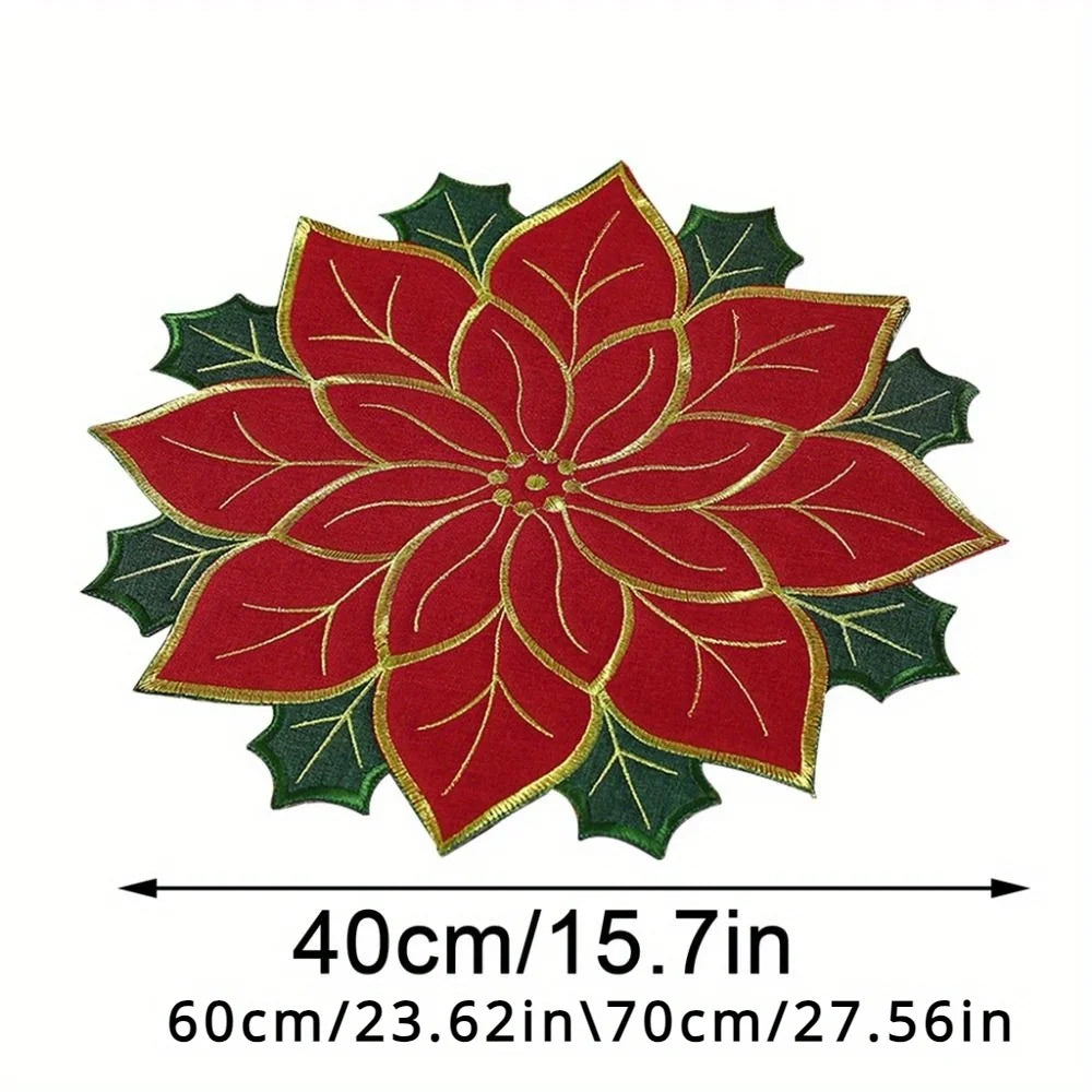 Felt Snowflake Christmas Table Mat — 40 cm