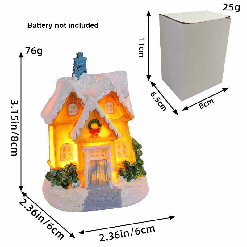 Christmas Village House Figurines