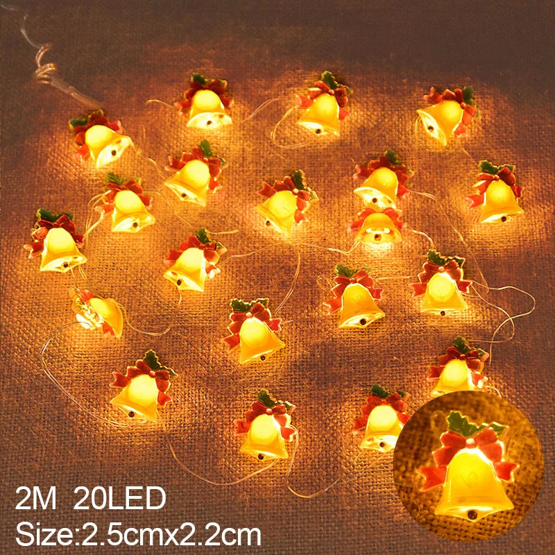 Christmas Character & Snowflake String Lights