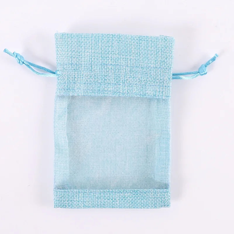 Windowed Drawstring Gift Bags