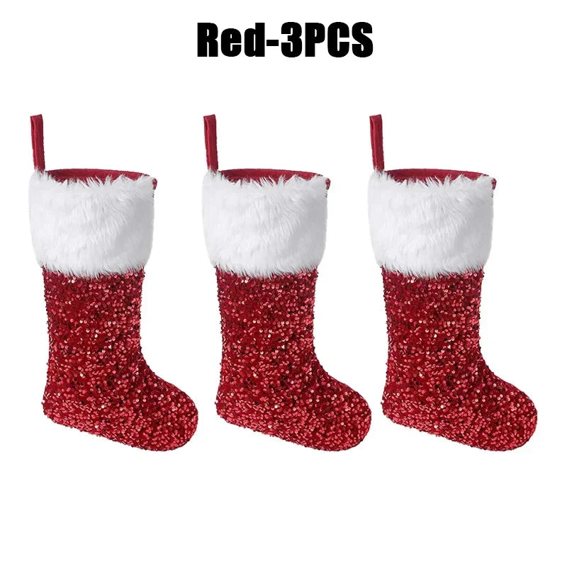 Flip-Sequin Christmas Stockings