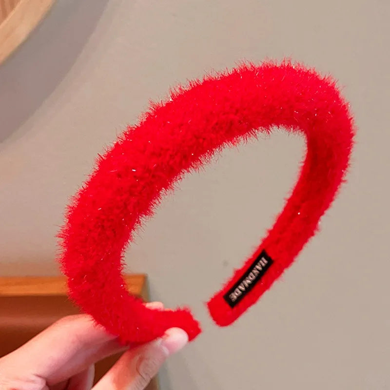 Wine-Red Holiday Headbands