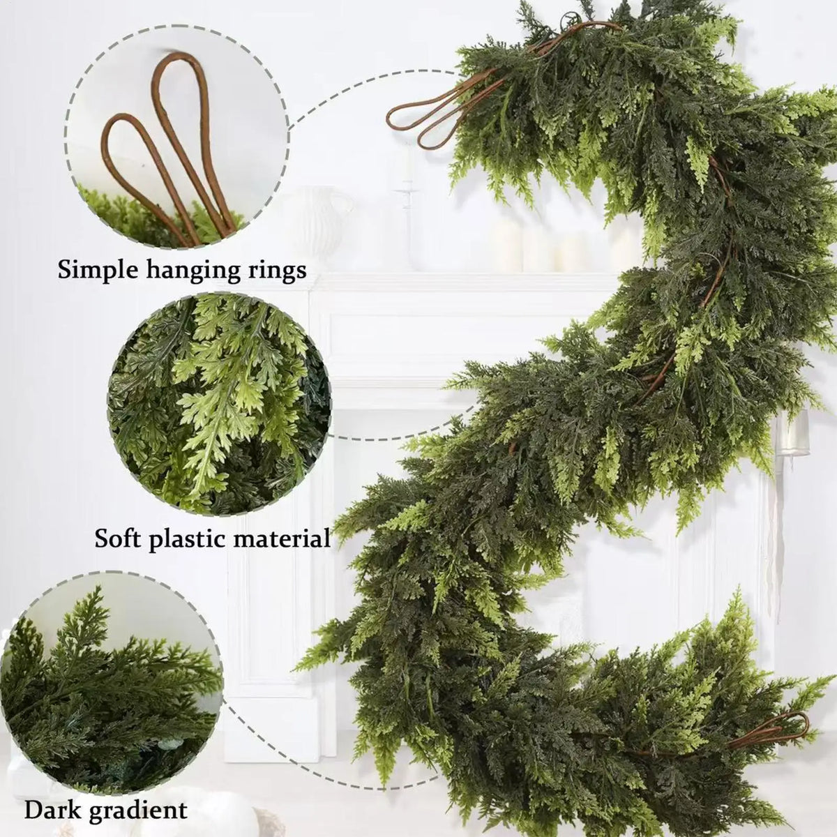 Classic Green Pine Christmas Garland