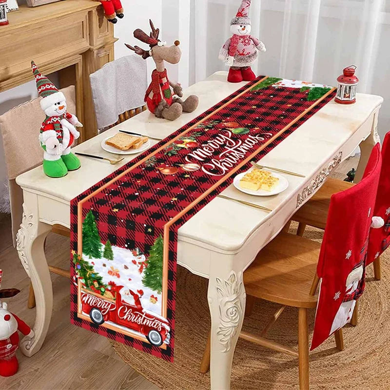 Merry Christmas Patterned Table Runner