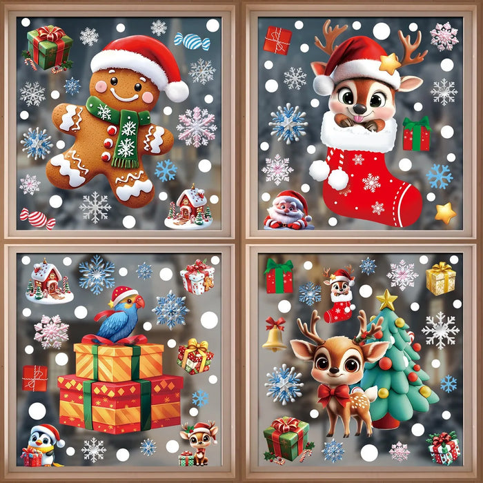 Christmas Character Window Stickers