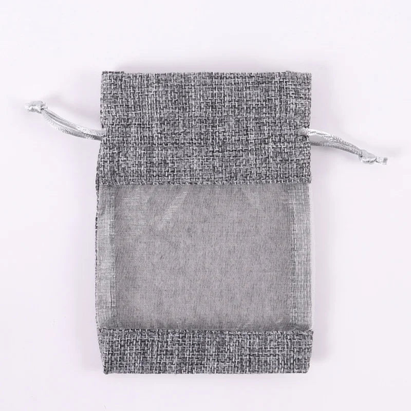 Windowed Drawstring Gift Bags