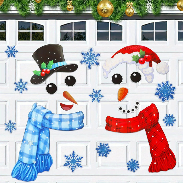 Snowman Christmas Magnet Set