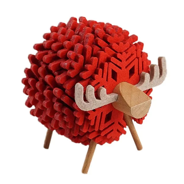 Reindeer-Shaped Christmas Drink Coasters