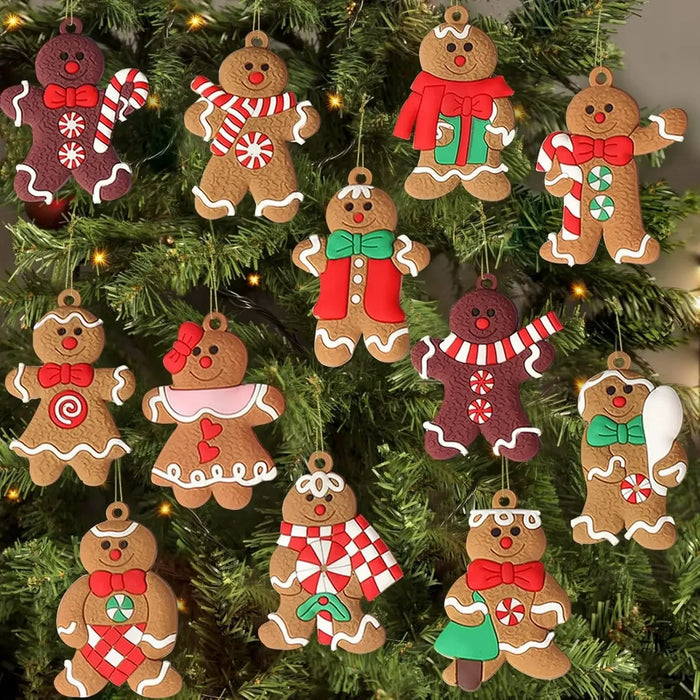 Gingerbread Character & House Tree Ornaments