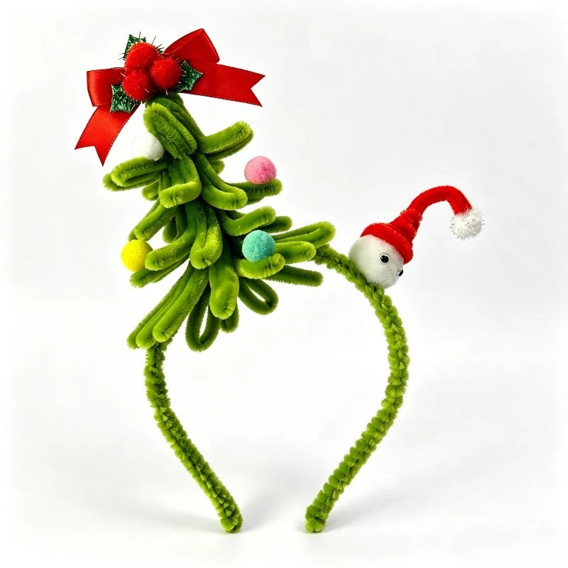 Christmas Tree Pom-Pom Headband